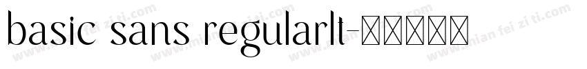 basic sans regularlt字体转换